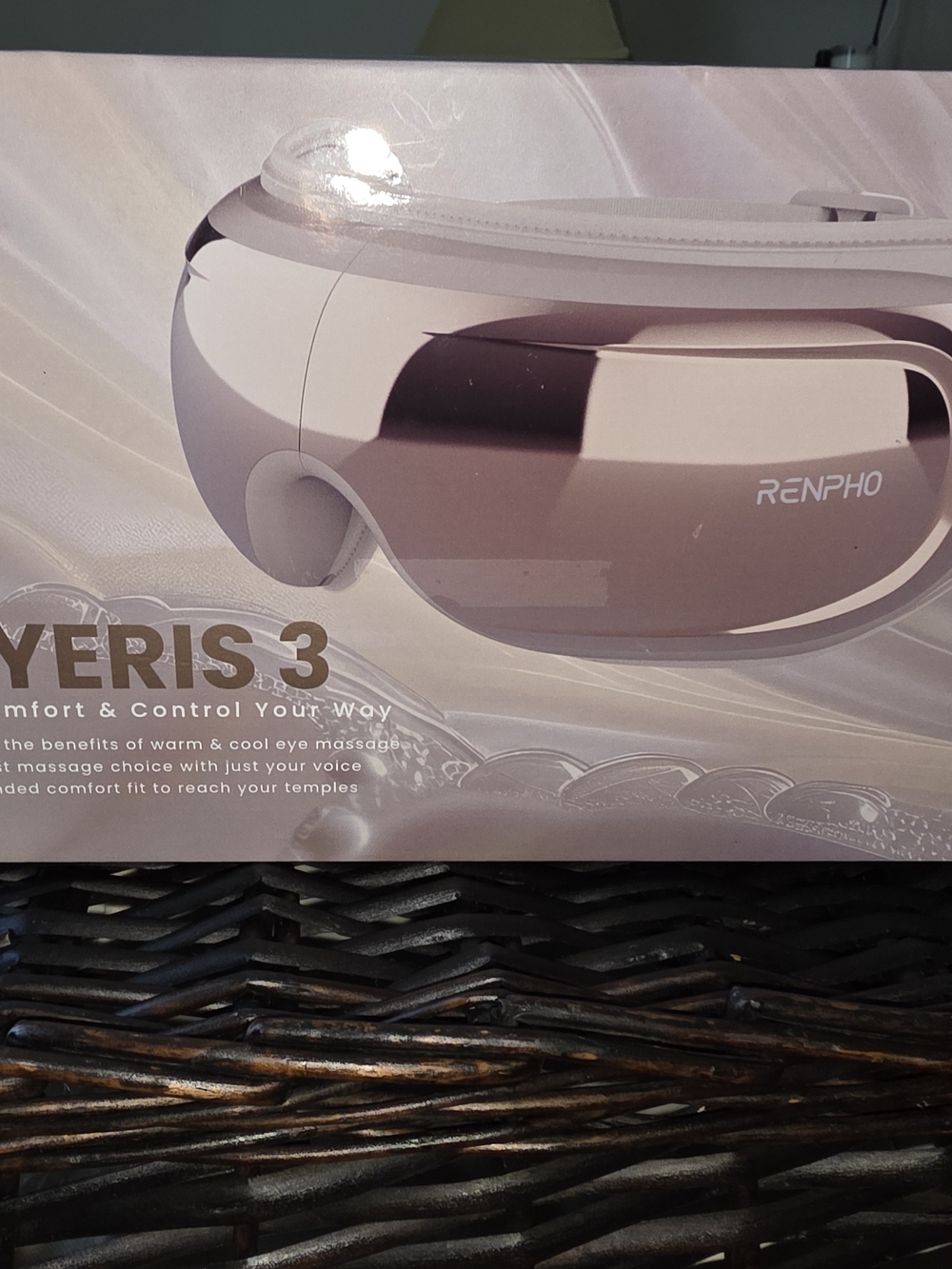 NEW RENPHO Eyeris 3 Smart Eye Massager Heat Cooling Visor Rosé